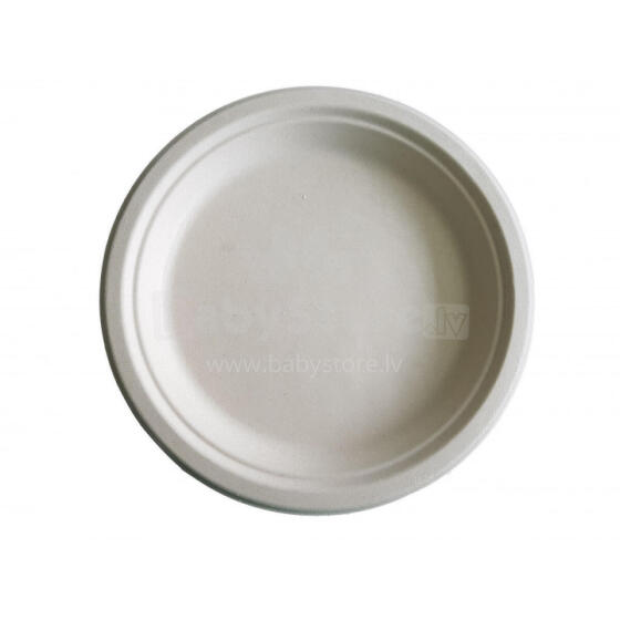 Compostable sugar cane plates Go Green &Oslash;23cm 10pcs/0,16kg