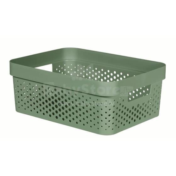 Infinity Recycled Box 11L 36x27x14cm green