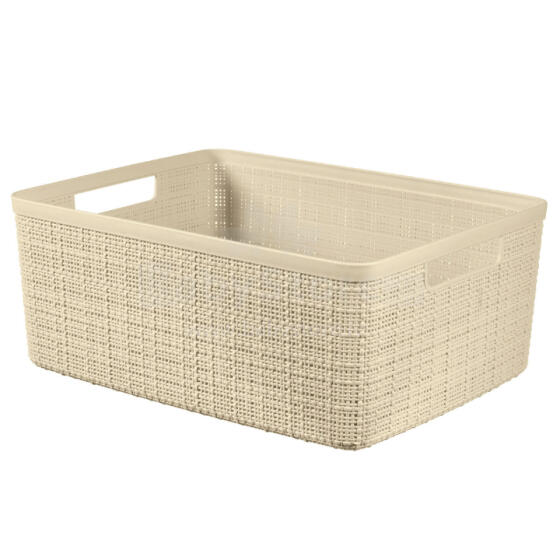 Корзина Jute M 12L 36x28x15см кремового цвета