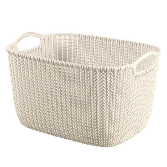 Korv kootud Curver KNIT, 40x30x23 cm, valge