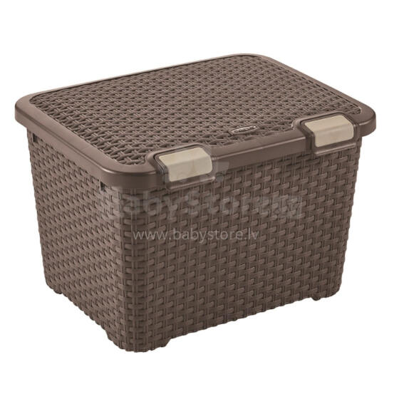 Plastikust rinnakorv Style 43L 50x40x33cm tumepruun