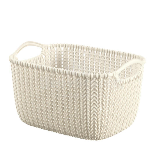 Korv kootud Curver KNIT, 30x22x17 cm, valge