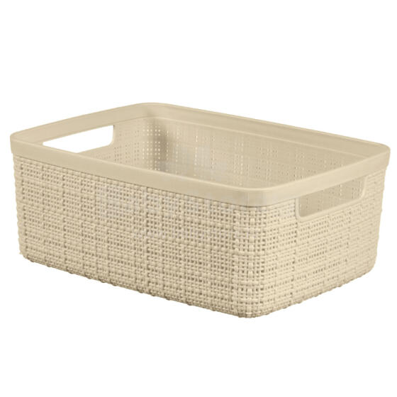 Корзина Jute S 5L 27x20x11см кремового цвета