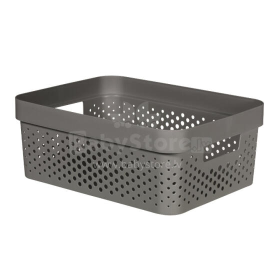 Infinity Recycled Box 11L 36x27x14cm dark grey