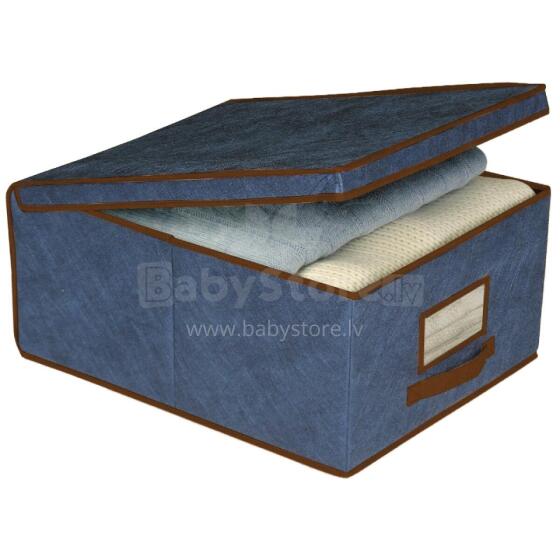 Kaste auduma 48x36x19cm Blue