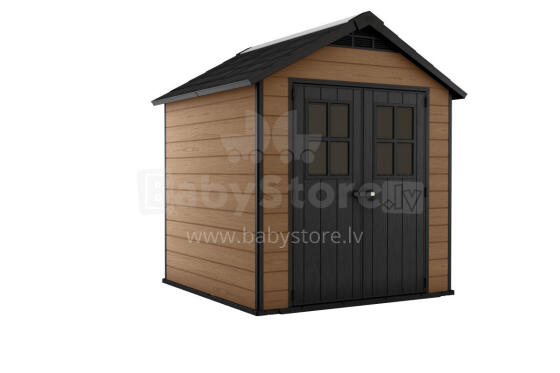 Garden shed Newton 757 mahogany/brown wood