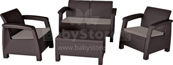 Garden furniture set Bahamas Set brown