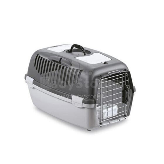 Transport cage Gulliver 3 Delux 61x40x38cm dark gray/light gray