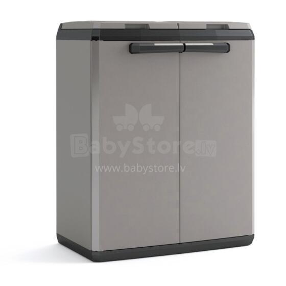 Waste sorting system Split Basic 110L Recycling system 68x39x85cm dark grey/black