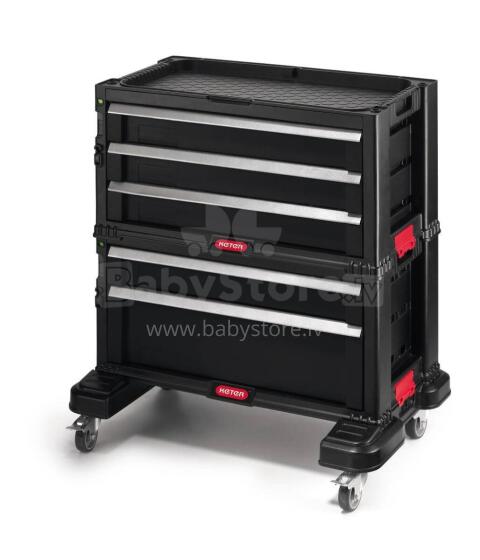 Tool Chest with 5 Drawers on wheels Drawers Tool Chest Set 56,2x28,9x50,2cm