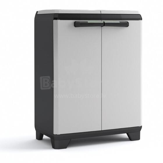 Waste sorting system Split Premium 110L Recycling system 68x39x92cm grey/black