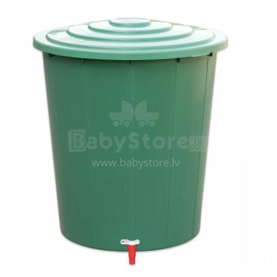 Water barrel 310L with lid and tap &Oslash;80x93cm