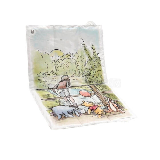 Travel mat Antek &amp;quot;Winnie the Pooh&amp;quot; unfolded 70x50x5cm, folded 29x13x5cm white