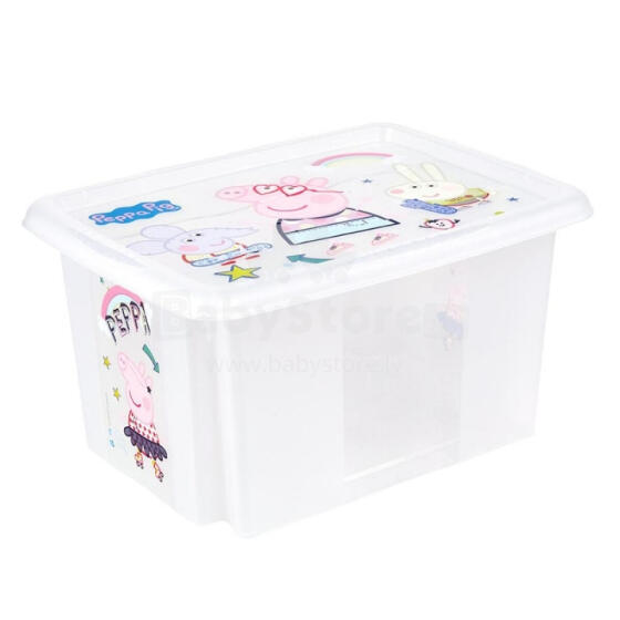 Box with lid 15L Karolina &amp;quot;Peppa Pig&amp;quot; 38x29,5x20,5cm transparent