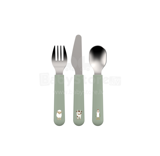 Little Dutch Cutlery Art.108033065399 Little Farm Столовые приборы: ложка, вилка и нож