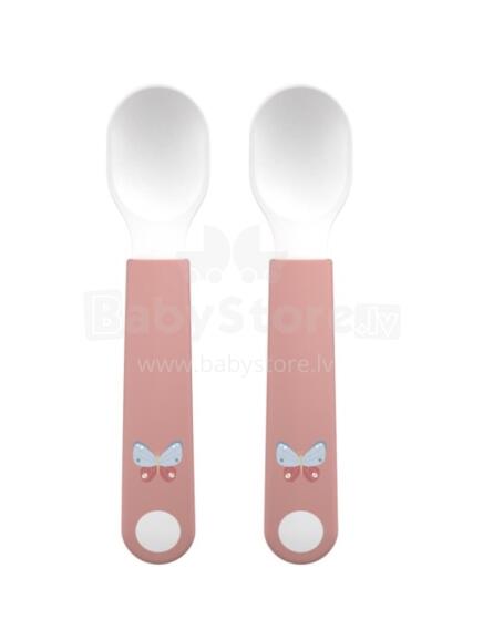 Little Dutch Trainer Spoon Art.108031065243 Butterflies  Galda piederumu komplekts karote  2gab