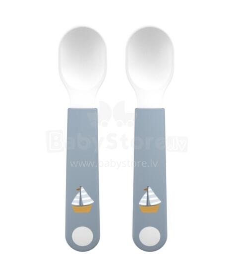 Little Dutch Trainer Spoon Art.108031065244 Sailor Bay Galda piederumu komplekts karote  2gab