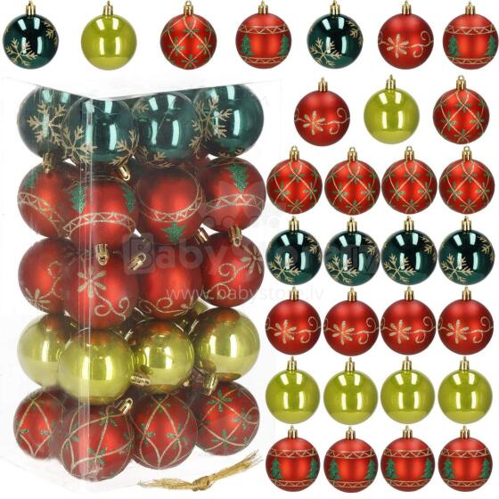 Christmas tree baubles Springos CA1134 6 CM 30 PCS.