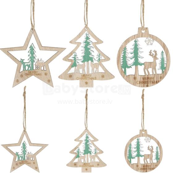 CA1091 WOODEN ORNAMENTS 21X8X1 CM