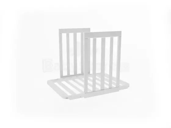 YappyKids YappyÉtude Art.388882 WHITE/SKYGREY additional set for the baby cot (short sides and base)