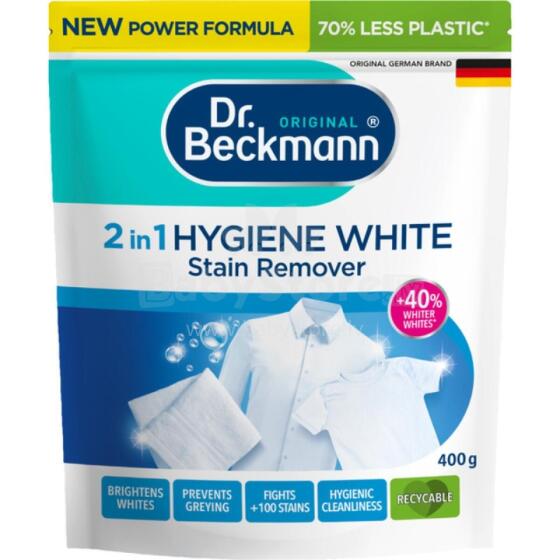 Пятновыводительный порошок для светлых тканей Hygiene White 2в1 400г