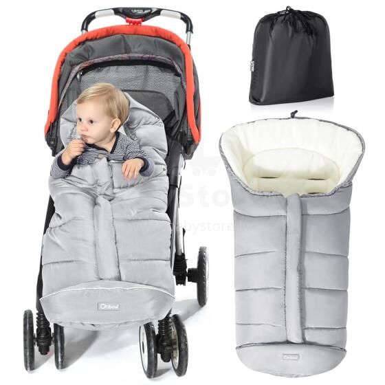 Bebe Basic Footmuff Universal Art.209461 Light Grey