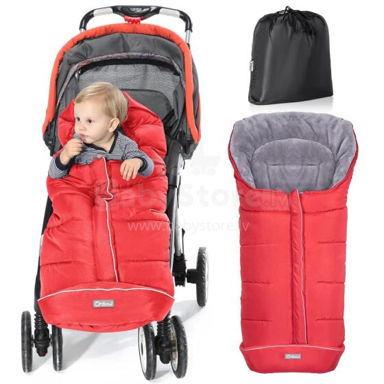 Bebe Basic Footmuff Universal Art.209462 Red ziemas guļammaiss