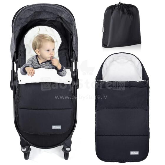 Bebe Basic Footmuff Universal Art.209463 Black Детский зимний конверт в коляску/автокресло