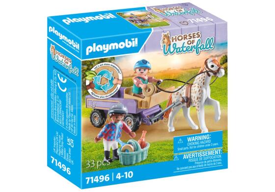 PLAYMOBIL HORSES OF WATERFALL Ponių vežimas 71496