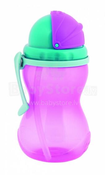 CANPOL BABIES canteen with straw, 370ml pink, 56/113_pin