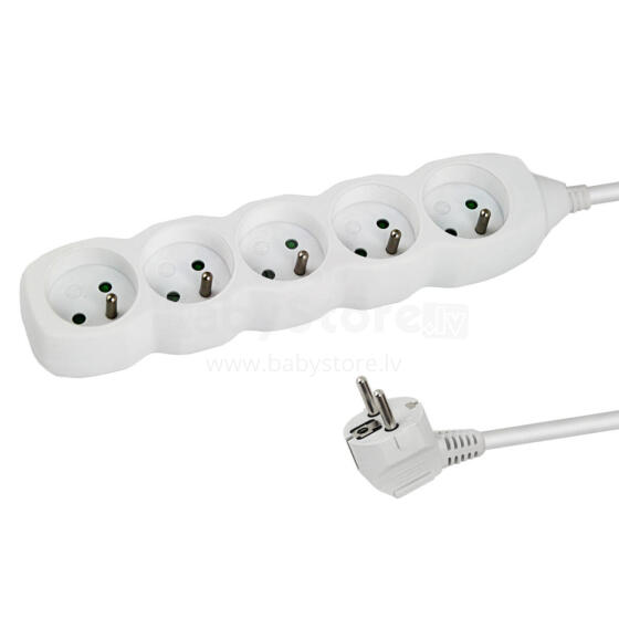 ESPERANZA POWER STRIP 5 SOCKETS 1.5M WHITE