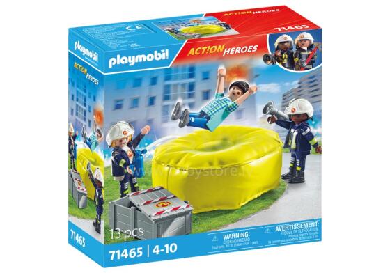 PLAYMOBIL ACTION HEROES Ugunsdzēsējs ar gaisa spilvenu 71465