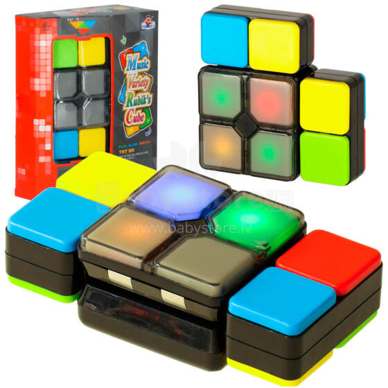 Ikonka Art.KX3371 LED puzzle kubs arkādes spēle