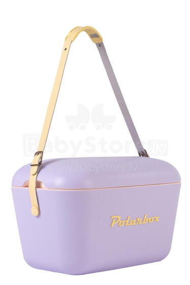 Polarbox Cool Box Retro Cooler Art.210773 Lilac - Yellow kempinga ledusskapis/aukstumkaste 20L