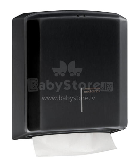 MEDICLINICS DT2106B Paper Towel Dispenser, Black Epoxy