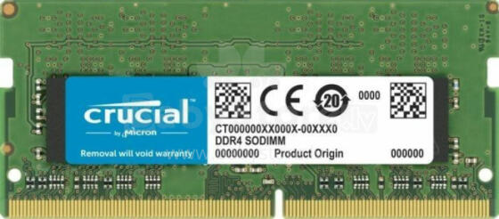 Crucial 32 ГБ [1x32 ГБ, 3200 МГц, DDR4 CL22 SODIMM]