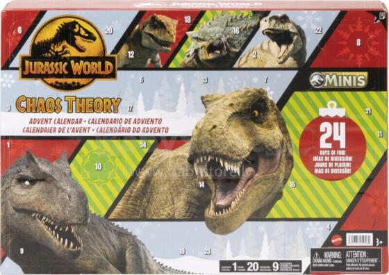Адвент-календарь Mattel Jurassic World Адвент-календарь (JBG37)