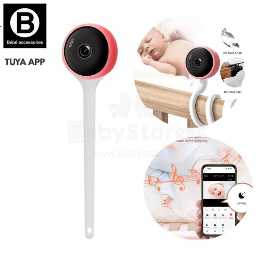 La bebe™ Accessories Baby Monitor Wi-Fi Art.144738 White  Digitālais bērnu videomonitors