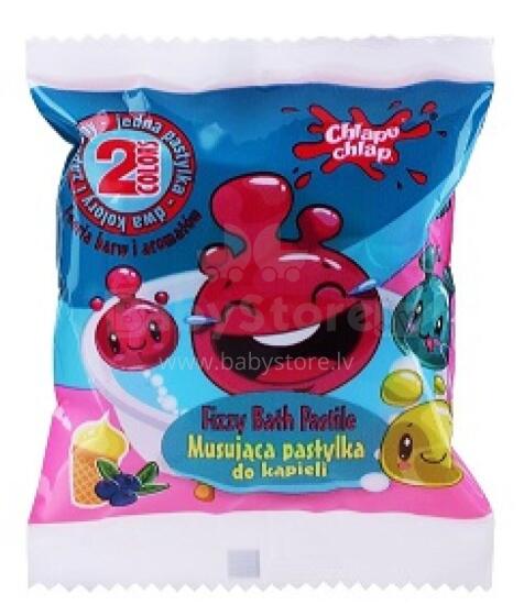 TWO-Coloured bath pastilles raspberry/w.melon 40g