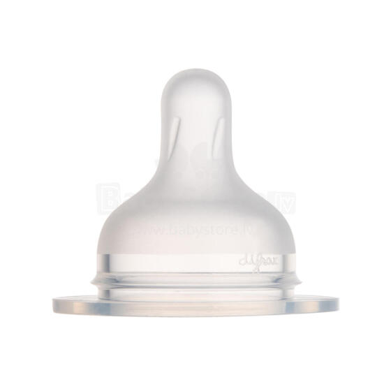 CANPOL BABIES silicone teat for S-shaped bottle L (medium) 2 pcs., 59/893