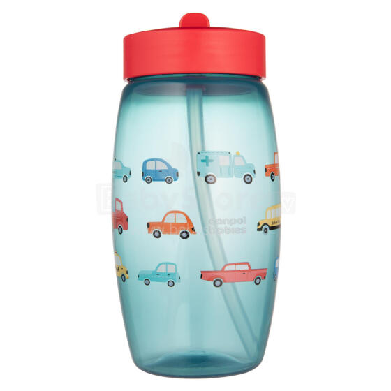 CANPOL BABIES sports bottle with foldable spout CARS, 400 ml, 56/618_blu