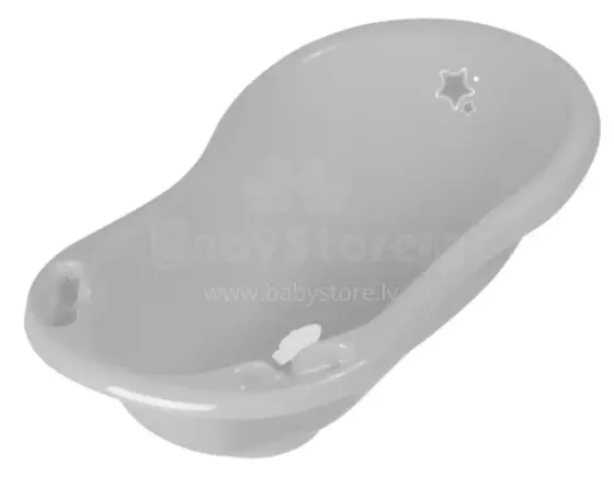 Keeper Stars Art.211580 Grey  Bērnu vanna  ar korķi  84cm