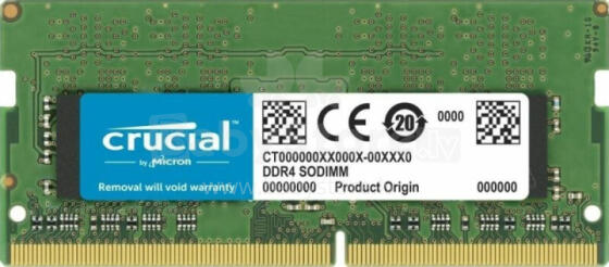 Crucial 16 ГБ [1x16 ГБ, 3200 МГц, DDR4 CL22 SODIMM]