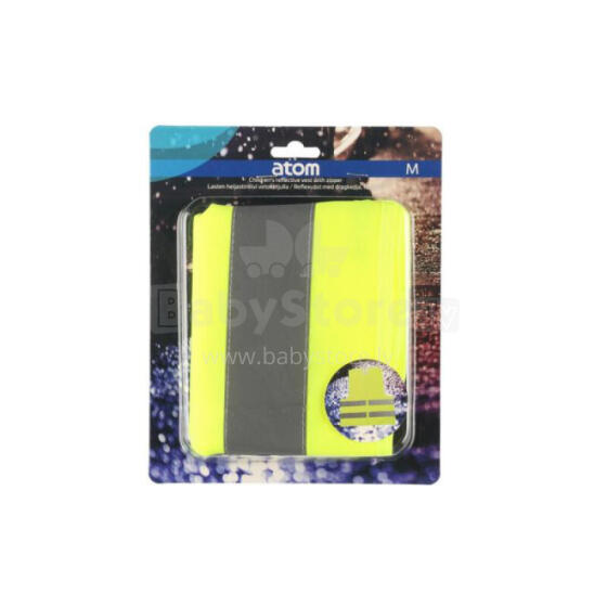 Atstarojošā veste Atom ar rāvējslēdz. dzeltena bērnu M 618756