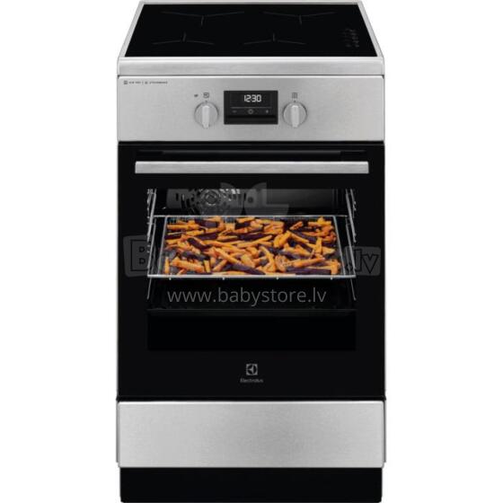 Akcija! Electrolux elektriskā plīts ar elektrisko cepeškrāsni un indukcijas virsmu, 50cm (1. kopija)