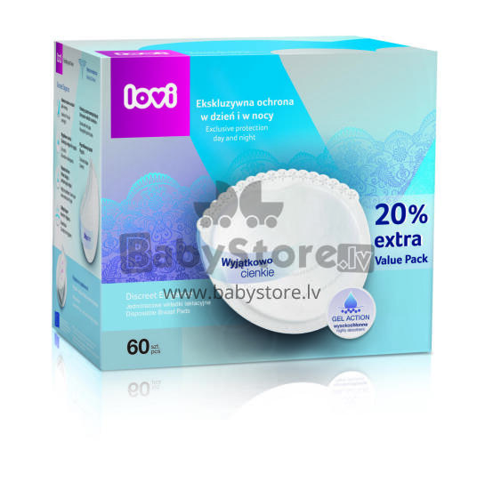 LOVI disposable breast pads 60 pcs Day&Night 19/607new