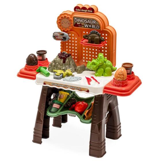 BabyMix Work Shop 3 in 1 Art.53374 Spēļu galds ar plastilīnu Dinozauri