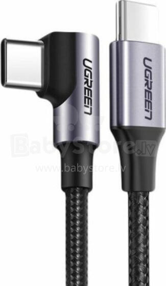 USB kabelis Ugreen USB-C uz USB-C 2 m Black (50125)