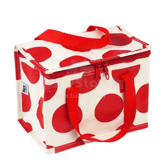 Red On White Spotlight Lunch Bag, Rex London