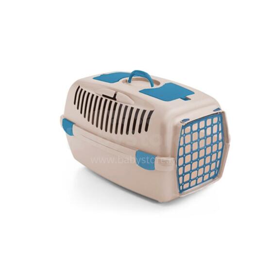 Transportēšanas būris Gulliver 3 ar plastmasas durvīm 61x40x38cm balta travertīna krāsā